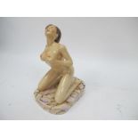 A Peggy Davies Erotic Figurine 'Lolita', artists original colourway 1/1 by Victoria Bourne, 22cm