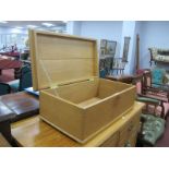 An Oak Rectangular Masonic Box, 'Hillsborough 5444 Lodge', 70cm wide.