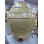 Stoneware ' 8 Gald' Spirit Barrel, having carry handles to upper body 49.5cm.