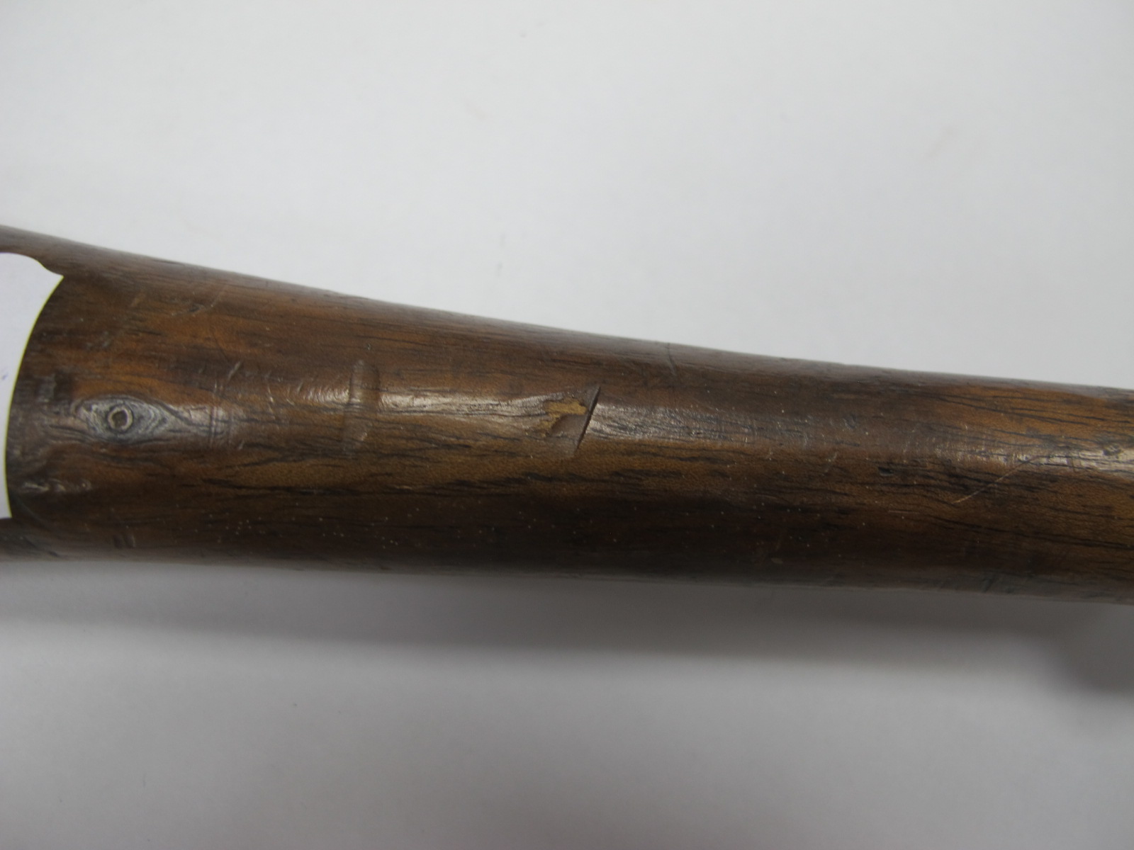 Sword in Shagreen? Scabbard, (damaged), hardwood African spear, 111cm long, walking stick scabbard. - Image 8 of 10