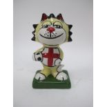 Lorna Bailey - Come On England the Cat, 13cm high.