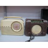 Bush Bakelite Cased Radio, type DCA 90A. Bush portable radio type TR 82B.