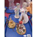 Two Nao Figurines, two Capodimonte examples.