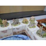 Lilliput Lane 'Watermeadows', 'Woodmans Retreat', 'Junk & Disorderly', 'Titmouse Cottage' and