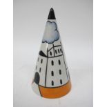 Lorna Bailey 'Trentham Hall' Conical Sugar Caster, limited edition No 1/15, 13.5cm high.