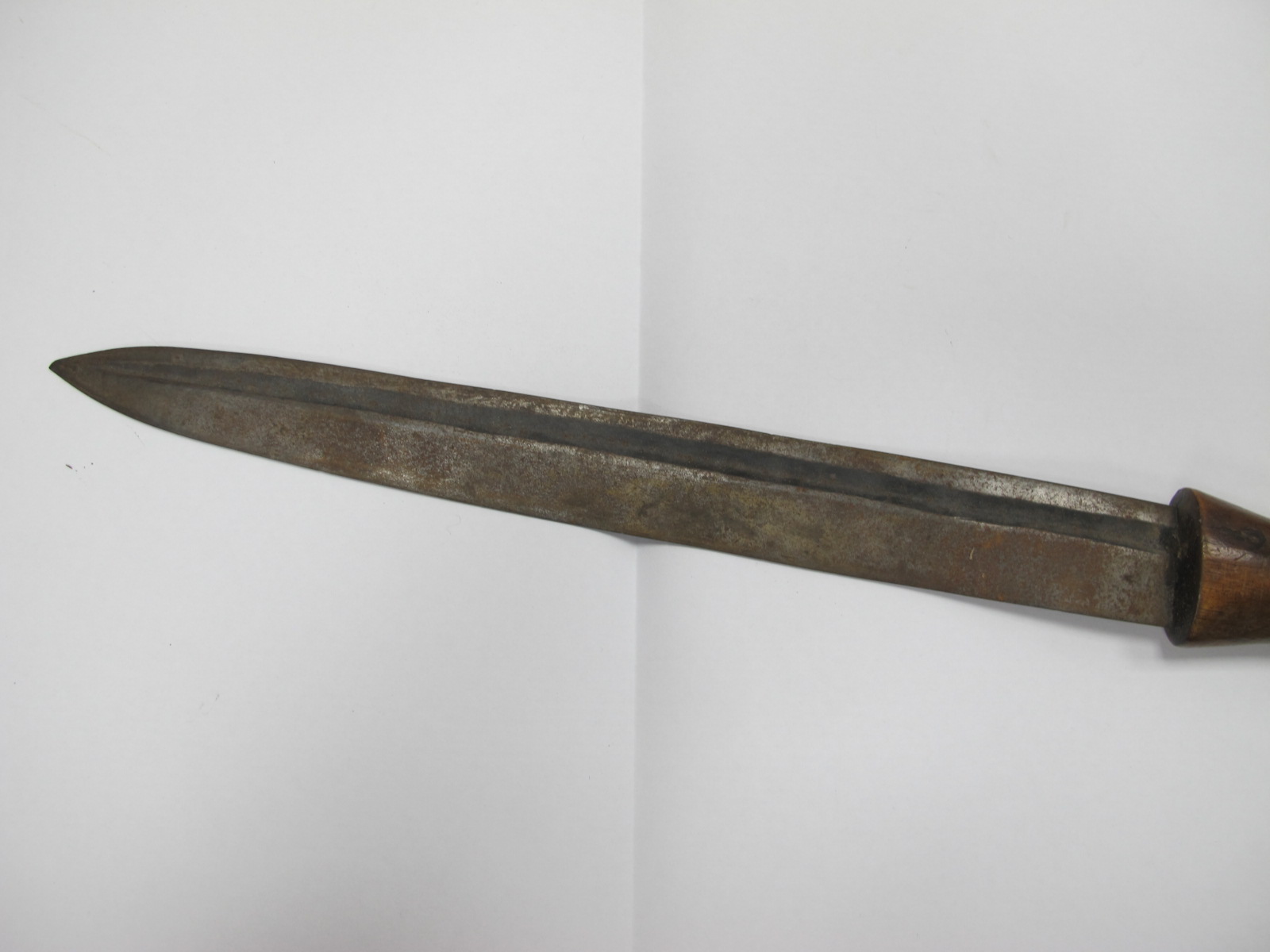 Sword in Shagreen? Scabbard, (damaged), hardwood African spear, 111cm long, walking stick scabbard. - Image 4 of 10