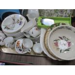 Worcester 'Evesham' Table Ware, of approximately thirty four pieces, Botanic garden bowl and