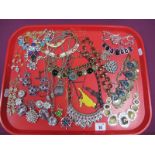 Assorted Modern Costume Necklaces :- One Tray