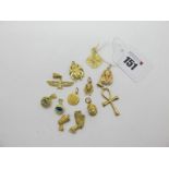Egyptian and Other Charm / Pendants, including Ankh, scarab beetles, etc.