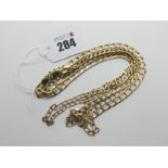 Three 9ct Gold Curb Link Chains. (3)