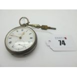 H. Samuel Manchester; An Openface Pocketwatch, the signed dial with black Roman numerals, within