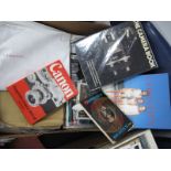 A Large Quantity of Photographic Catalogues and Some Books, Canon, Pentax etc:- One Box.