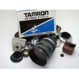 Tamron 28-70mm Zoom Lens, boxed, Canon 3.5mm View Finder, Canon Lens Cover, Nippon View Finder in