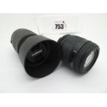 Tamron AF 55-200mm 1:4 - 5.6 Zoom Lens, Sigma U.C zoom 70 - 210mm 1.4 - 5.6 zoom lens. (2)