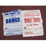 Hooton Pagnall Young Farmers Club Posters, A Grand Whist Drive, A Grand Dance:- One Box
