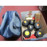 Thomas Taylor - Glasgow Bowls, scorer markers, Drakes Pride bowls holdall with Drakes Pride De-