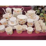 Wedgwood 'Summer Bouquet' Table China, of approximately sixty nine pieces, including tea and