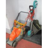 Flymo Pac A Mow Electric Lawn Mower. Bosch electric combitrim. (2)