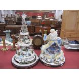 Bradford Exchange 'Thomas Kinkade', Holiday Lights' 43cm high, 'And All To a Good Night' (2)