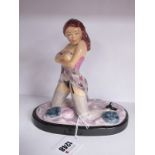 A Peggy Davies Erotic Figurine 'Phoebe', an artist original colourway limited edition 1/1 by