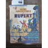 More Adventures of Rupert, 1942, spine tears, other defects, ink name and date to 'this belongs