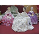 Royal Doulton Figurines, 'My Love', 'Charlotte', 'Victoria'. (3)