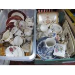 Colclough, Duchess & Empire tea ware, other ceramics:- Two Boxes.