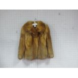 A Canadian Red Fox Fur Jacket, 60cm long.