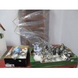 Twelve Franklin Mint Comical Penguin Sculptures, with certificates and six further models similar;