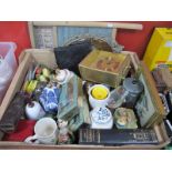 Ceramics, mirrors, tins, etc: One Box, The Glass Queen Washboard.