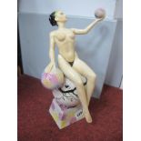 A Peggy Davies Erotic Figurine 'Isadora', an artist original colourway limited edition 1/1 by