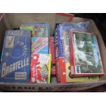 Eagle Pin Ball Bagatelle (in original box), Monopoly, other games, etc:- One Box