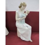 Lladro Mother Holding Baby, F-21N, 30cm high.