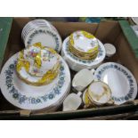 Doulton 'Esprit' Dinner Ware, of thirty nine pieces, Salisbury tea ware::- One Box.