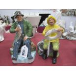 Royal Doulton Figurines, 'A Good Catch', 'The Boatman'. (2)