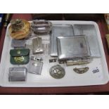 Ronson and Other Lighters, cigarette cases, etc:- One Tray