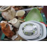 Beswick 'Circus' Coffee Pot, Price pottery dog with sad eyes, Poole oven-to-table ware, etc:- One
