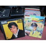 Records - LPs Elvis, Slim Whitman, Lena Martell, Rubetts, etc, cassettes, Esso F.A Cup coin set:-