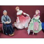 Royal Doulton Figurines, 'The Cup of Tea', 'My Best Friend', 'Suzette'. (3)