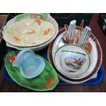 Falcon Ware Bowl, Falcon Ware oval sporting plates, etc:- One Tray