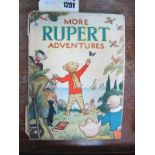 More Adventures of Rupert, 1943, spine tears, other defects, ink name and date to 'this belongs