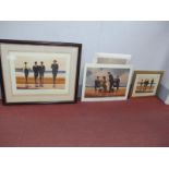 Jack Vettriano 'The Billy Boys' print, 45.5 x 65.5cm, another smaller and unframed Elegy For The