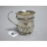 A Hallmarked Silver Mug, John Aldwinckle & Thomas Slater, London 1893, allover decorated, with