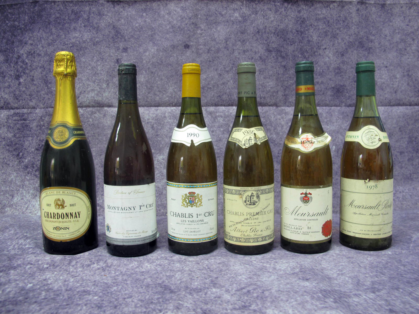 Wines - Montagny 1er Cru 1993, 75cl; Chablis 1er Cru Les Vaillons 1990, 75cl; Chablis Premier Cru