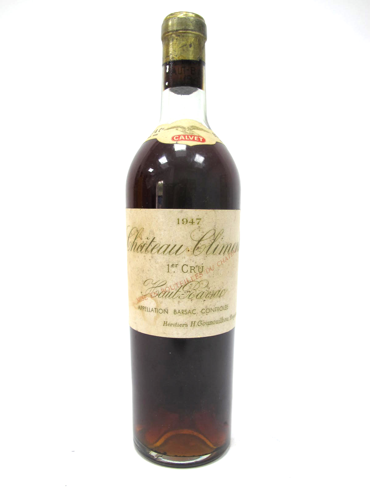 Wine - Chateau Climens 1947 1er Cru Haut-Barsac