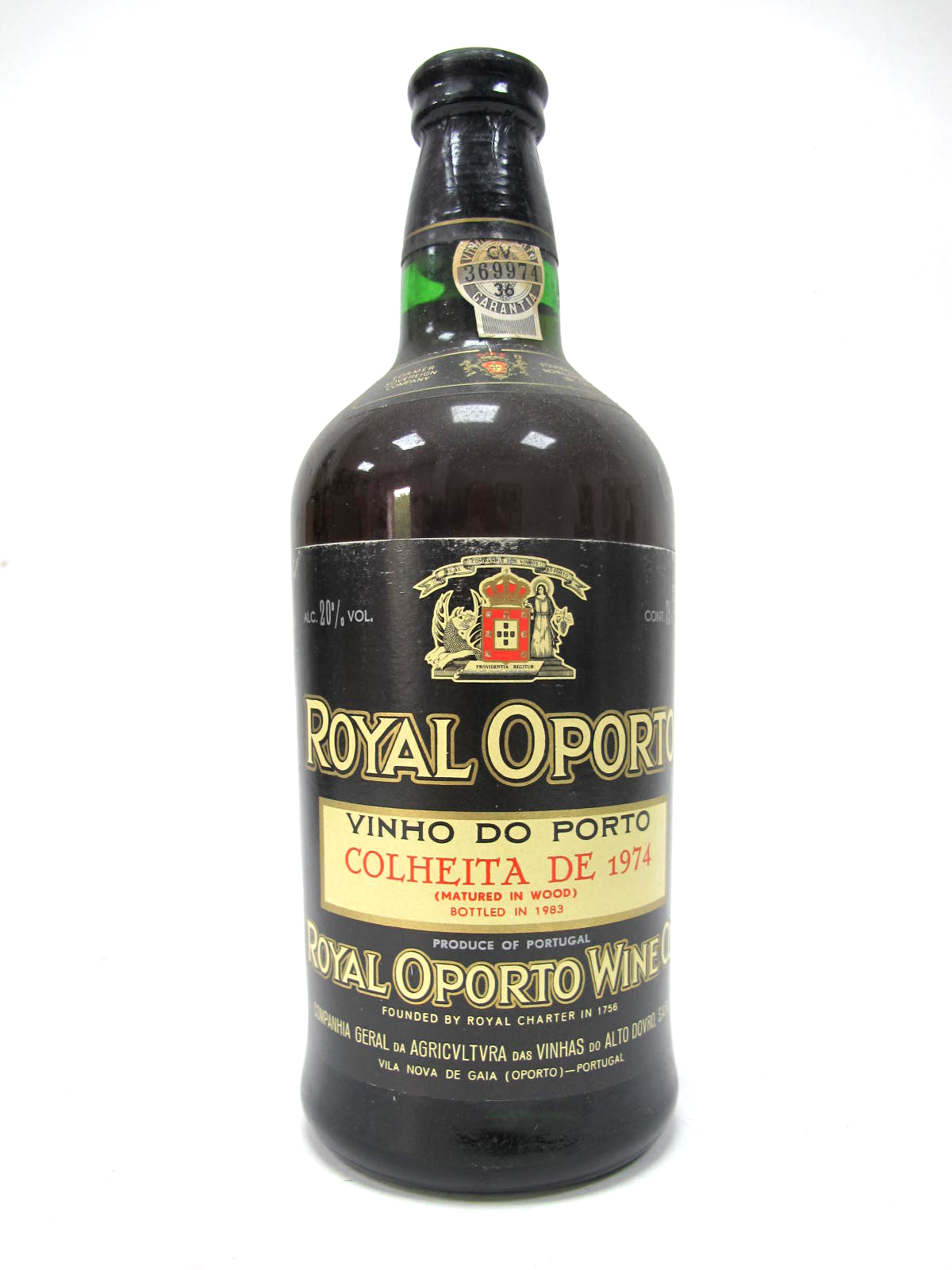 Port - Royal Oporto Colheita De 1974, bottled in 1983, 75cl, 20% Vol.