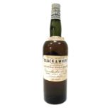 Whisky - James Buchanan & Co. Ltd. "Black & White" Blended Scotch Whisky, 70d proof.