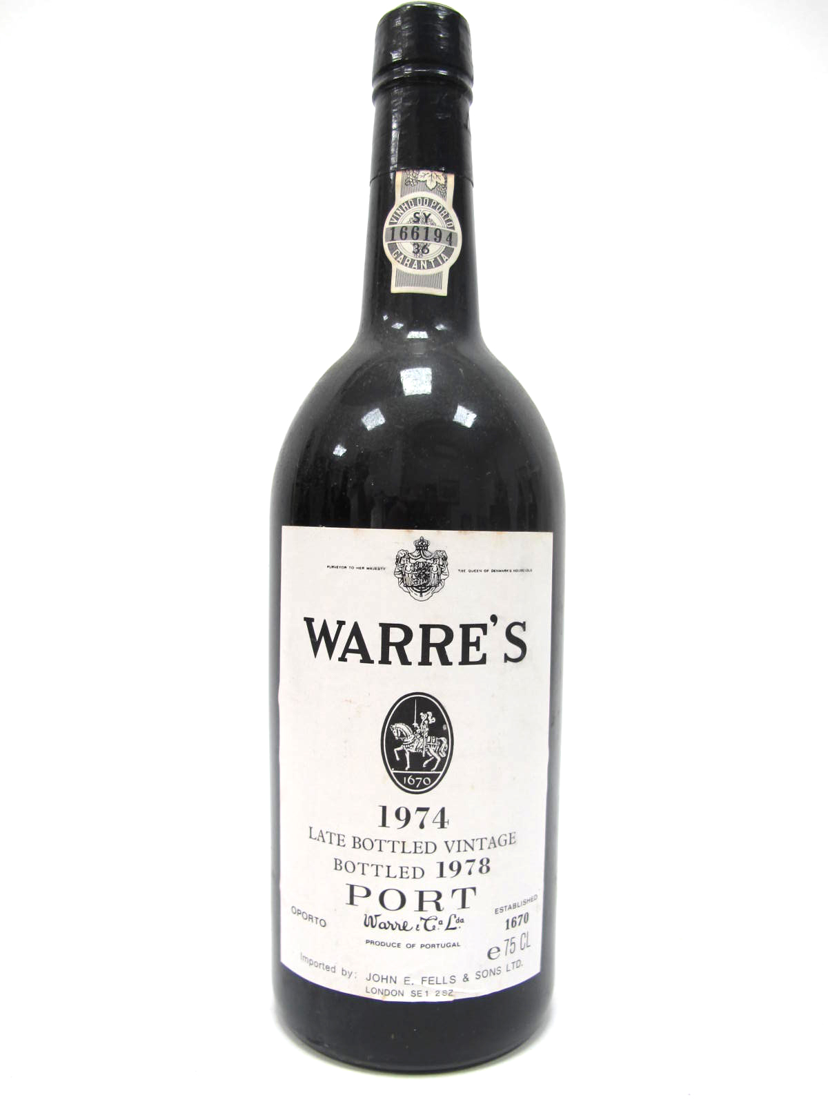 Port - Warre's 1974 Late Bottled Vintage Port Bottled 1978, 75cl.