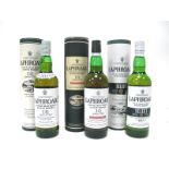 Whisky - Laphroaig Single Islay Malt Scotch Whisky 10 Years Old, 70cl, 40% Vol., in cartons, 2