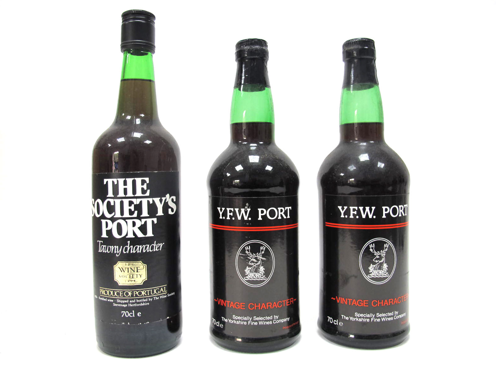 Port - The Society's Port, 70cl, Y.F.W. Port, 70cl, two bottles. (3)